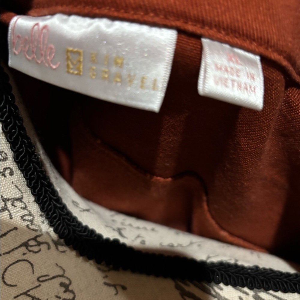 Belle by Kim Gravel Women's Rust Jean Jacket - Picture 2 of 6